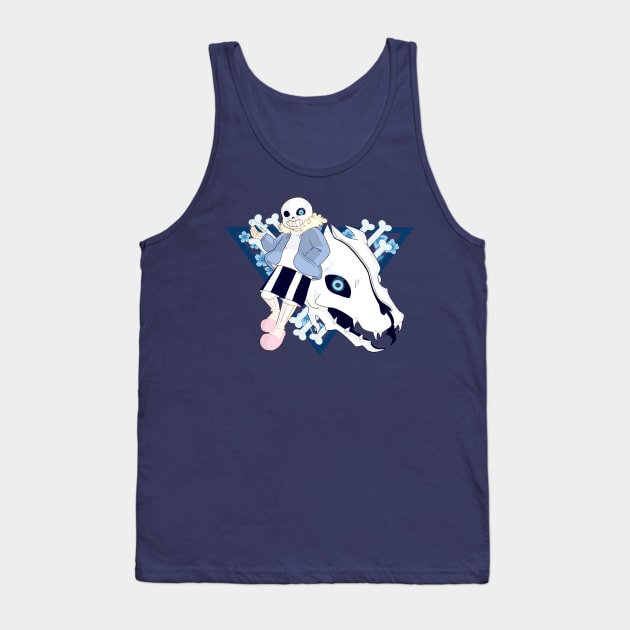 UNDERTALE - Sans + Gaster Blaster Tank Top by theruins